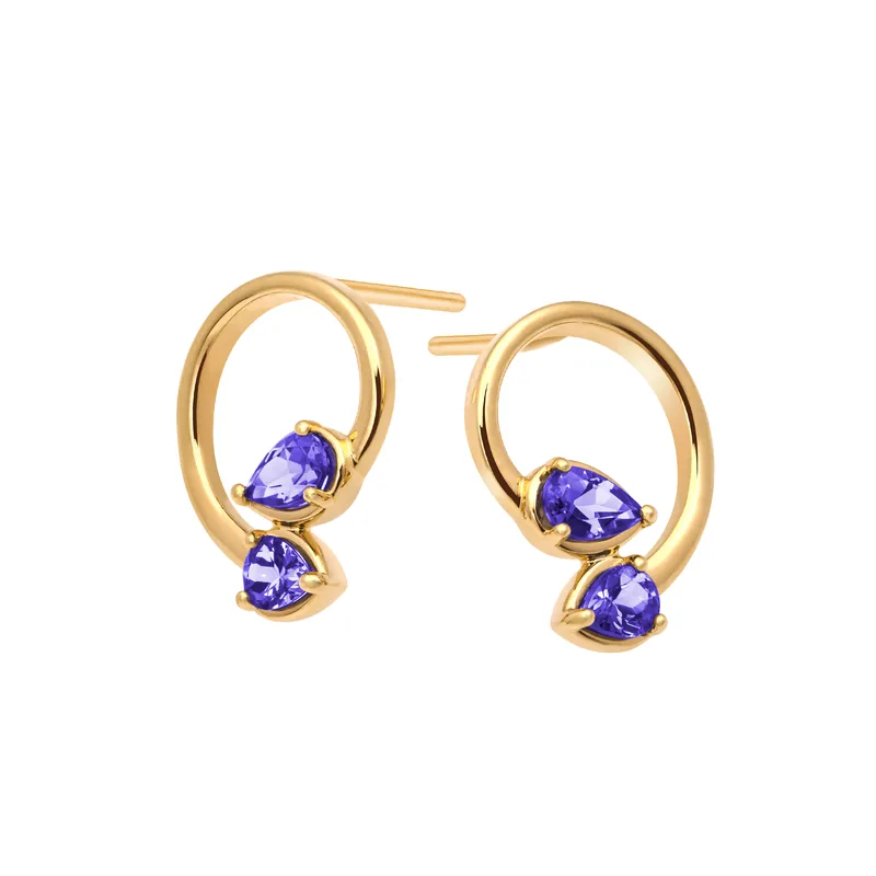 Blue Drop Earrings