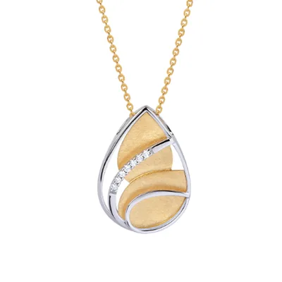 Golden Cove Diamond Pendant