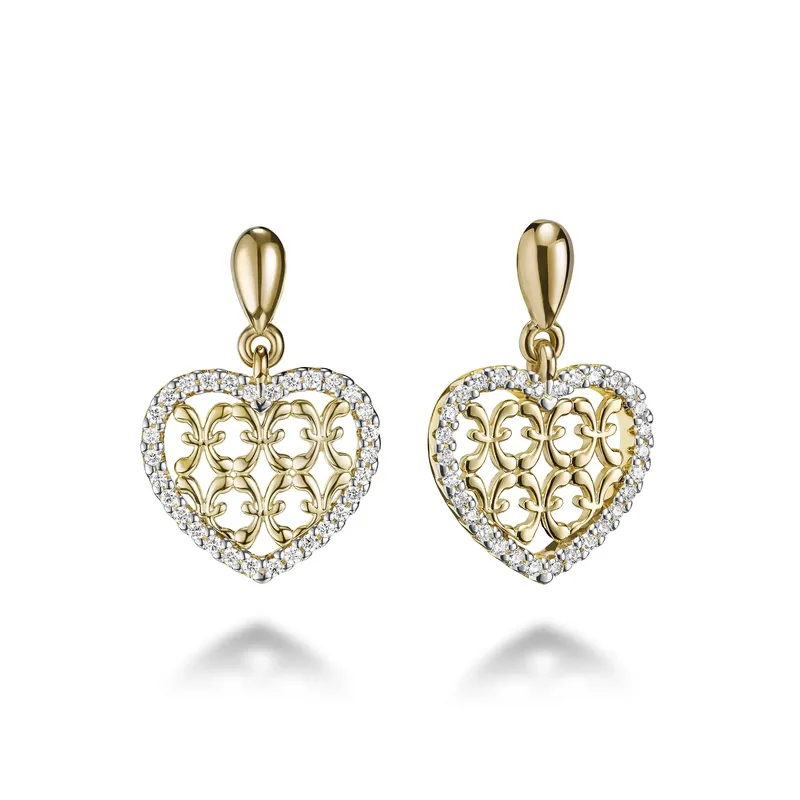 Insignia Heart Earrings