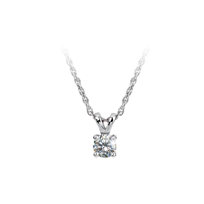 Solitaire Accent Pendant