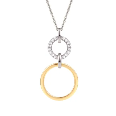 Sun & Earth Diamond Pendant